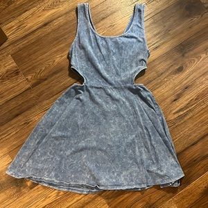 Peekaboo Skater Dress - Acid Wash - Fall